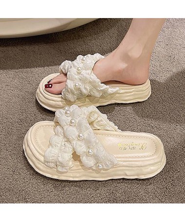 White accessories,Plain Color accessories,White Low Heel Open Toe Sliders
