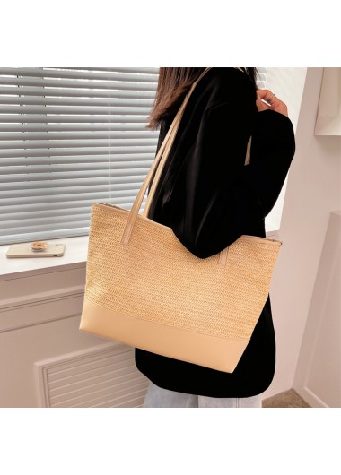 Light Camel accessories,Plain Color accessories,Light Camel Hemp Zip Shoulder Tote Bag