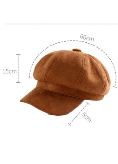 Dark Camel accessories,Plain Color accessories,Short Eaves Cotton Dark Camel Baseball Cap