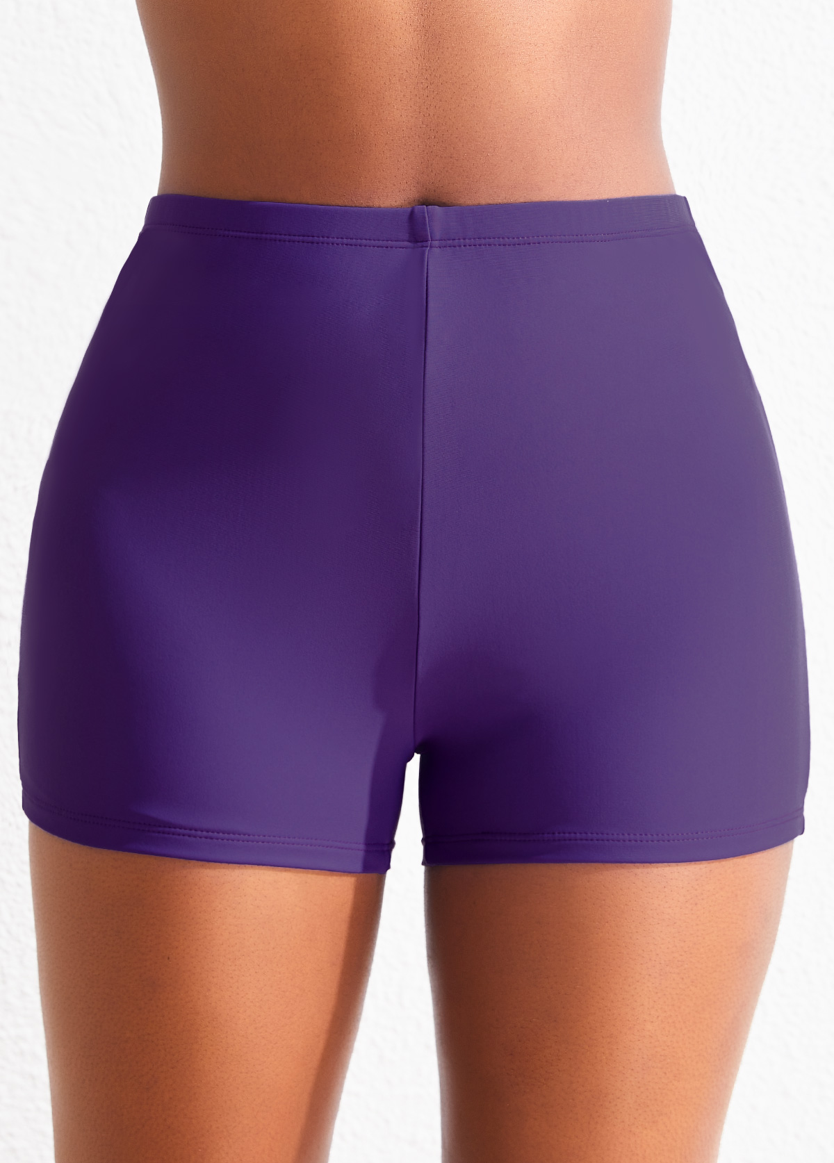 ROTITA Dark Purple Mid Waisted Swimwear Shorts