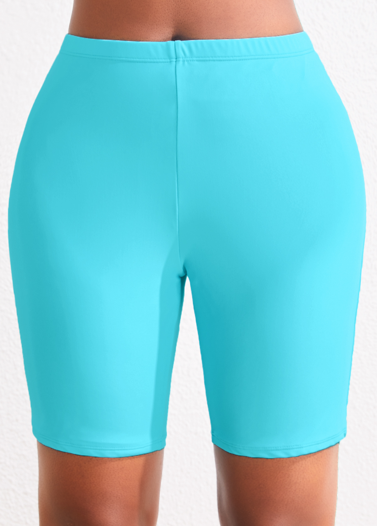 ROTITA Short de bain bleu fluo taille haute grande taille