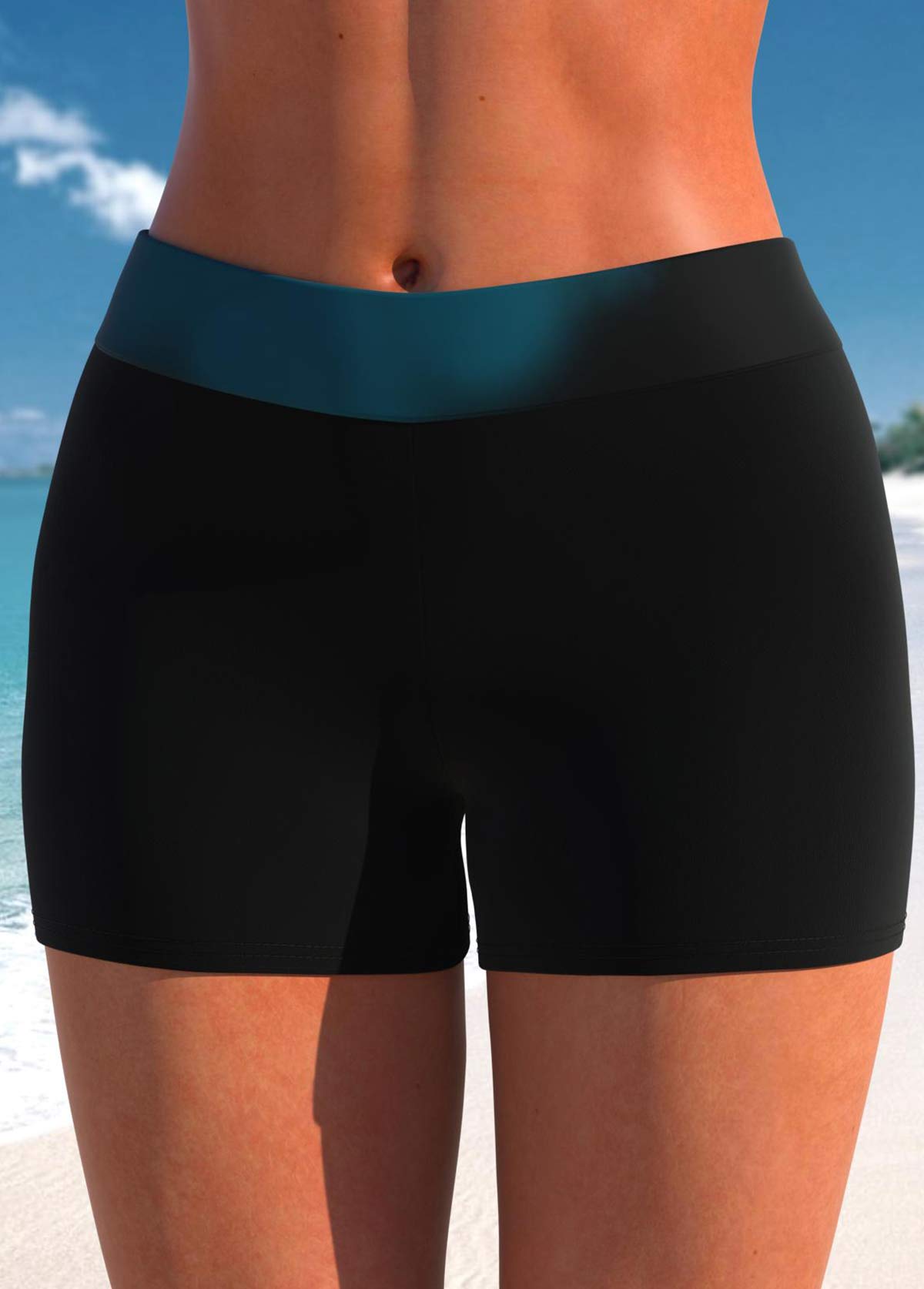 Peacock Blue swimwear,Black swimwear,Animal Print swimwear,Ombre swimwear,ROTITA Peacock Blue Ombre Butterfly Print Tankini Top