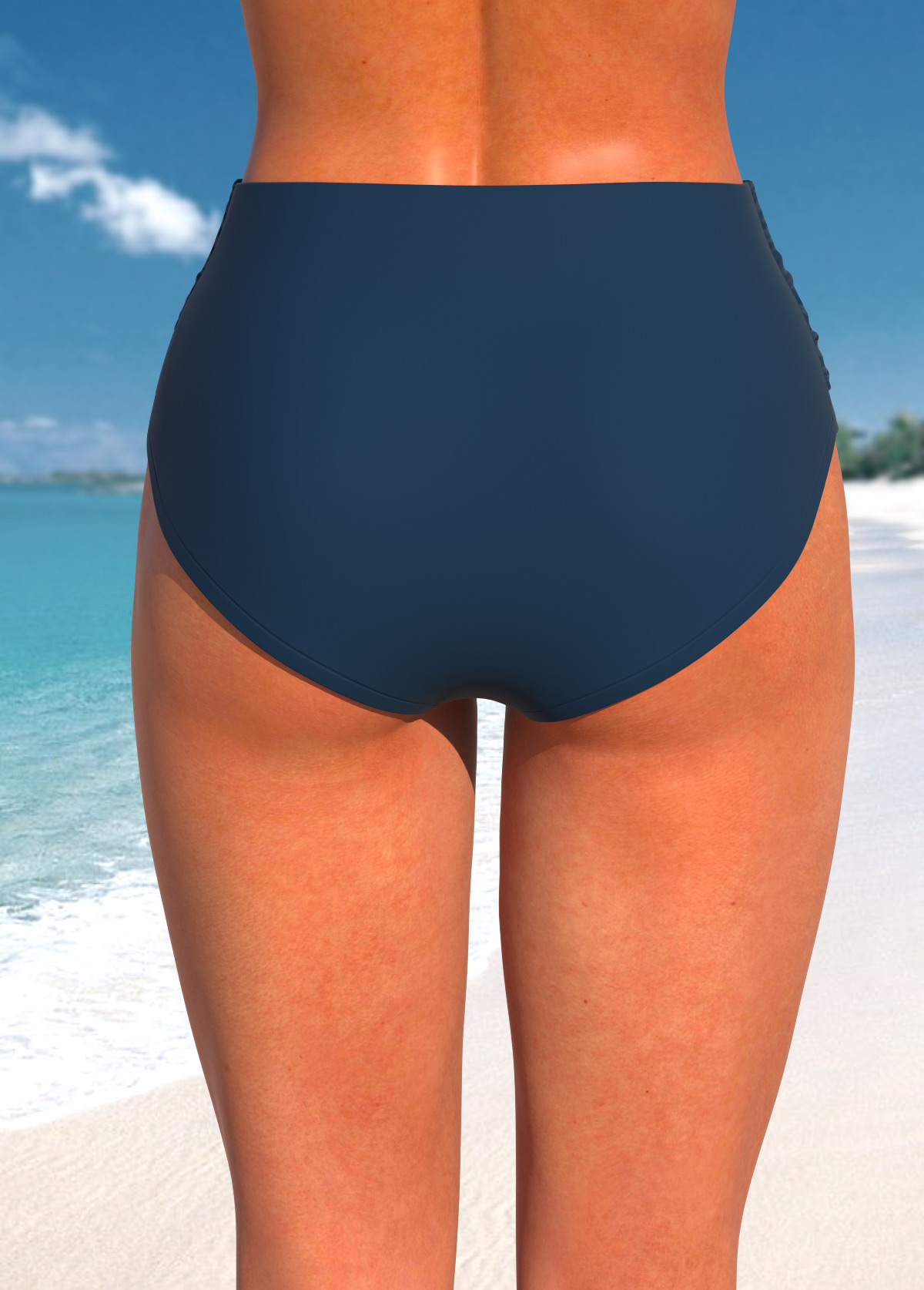 Peacock Blue swimwear,Floral swimwear,ROTITA Peacock Blue Floral Print Swimdress Top