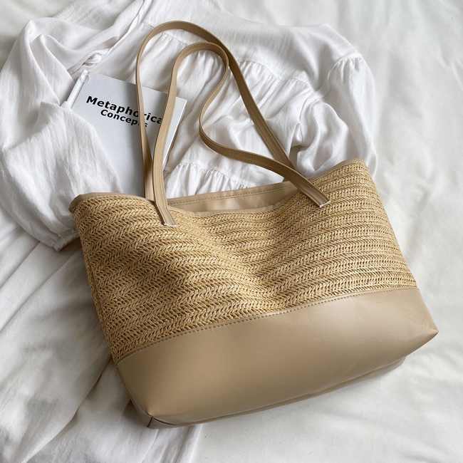 Light Camel accessories,Plain Color accessories,Light Camel Hemp Zip Shoulder Tote Bag
