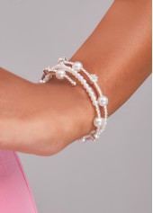 Silvery White Bracelets & Bangles