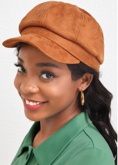 Dark Camel accessories,Plain Color accessories,Short Eaves Cotton Dark Camel Baseball Cap
