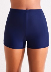 ROTITA Short de bain bleu marine stretch taille mi-haute