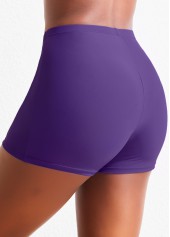 Purple swimwear,Geometric swimwear,ROTITA Metal Ring Purple Geometric Print Tankini Top