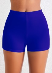 Rotita – blaue dehnbare Badeshorts mit mittlerer Taille