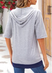 Light Grey Marl tops,Galaxy tops,ROTITA Star Print Light Grey Marl T Shirt