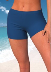 Navy swimwear,Striped swimwear,Dot swimwear,ROTITA Fake 2in1 Navy Striped Tankini Top