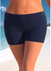 ROTITA Plus Size Mid Waisted Navy Swim Shorts
