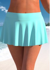 Rotita Plus-Size-Hosenrock in Cyan mit mittlerer Taille