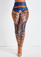 Multi Color bottoms,Tribal bottoms,Dot bottoms,Geometric bottoms,Tribal Print Multi Color High Waisted Leggings