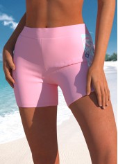 Light Pink swimwear,Paisley swimwear,Floral swimwear,Dot swimwear,ROTITA Lace Light Pink Paisley Print Tankini Top