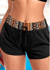 Multi Color plus size,Tribal plus size,Geometric plus size,Floral plus size,ROTITA Plus Size Circular Ring Tribal Print Bikini Top