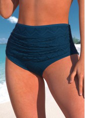 Peacock Blue swimwear,Plain Color swimwear,ROTITA Lace Cutout Peacock Blue Bikini Top