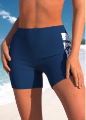 Navy plus size,White plus size,Plants plus size,ROTITA Plus Size Tropical Plants Print Tankini Top