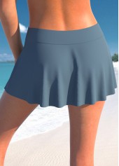 Dark Grey swimwear,White swimwear,Striped swimwear,Geometric swimwear,ROTITA Fake 2in1 Dark Grey Striped Tankini Top