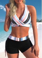 Criss Cross Multi Color Bikini Set