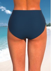 Peacock Blue swimwear,Floral swimwear,ROTITA Peacock Blue Floral Print Swimdress Top