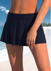 Navy swimwear,White swimwear,Striped swimwear,Dot swimwear,Geometric swimwear,ROTITA Fake 2in1 Navy Striped Tankini Top