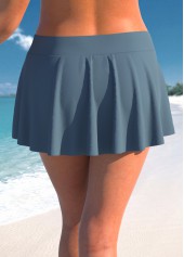 Dark Grey plus size,Plain Color plus size,ROTITA Plus Size High Waisted Dark Grey Pantskirt