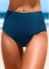 Peacock Blue swimwear,Tribal swimwear,ROTITA Drawstring Peacock Blue Tribal Print Tankini Top