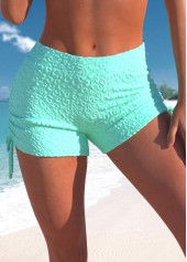 Mint Green swimwear,Plain Color swimwear,ROTITA Criss Cross Mint Green Bowknot Bikini Top