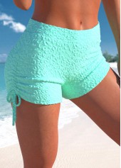 Mint Green swimwear,Plain Color swimwear,ROTITA Criss Cross Mint Green Bowknot Bikini Top