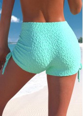 Mint Green swimwear,Plain Color swimwear,ROTITA Criss Cross Mint Green Bowknot Bikini Top