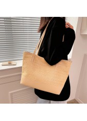 Light Camel accessories,Plain Color accessories,Light Camel Hemp Zip Shoulder Tote Bag