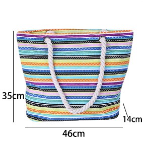Multi Color accessories,Striped accessories,Striped Multi Color Zip Hand Bag
