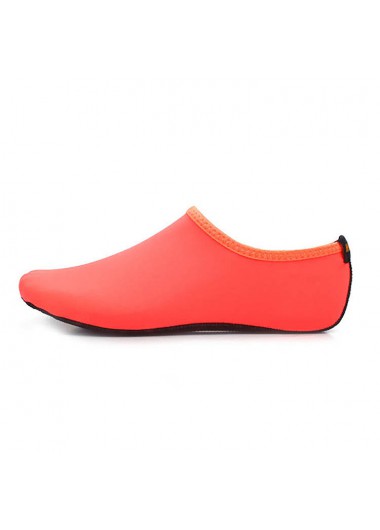 Neon Red accessories,Plain Color accessories,Peach Red Polyester Anti Slippery Water Shoes