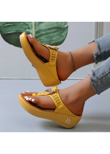 Ginger accessories,Plain Color accessories,Ginger Mid Heel Toe Post Slippers