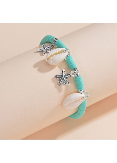 Mint Green jewelry,Other jewelry,Mint Green Shell Plastic Star Anklet