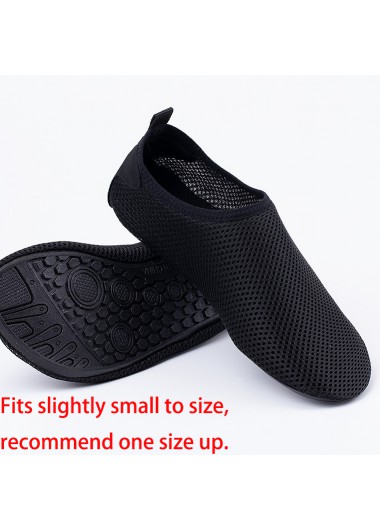 Black accessories,Plain Color accessories,Black Polyester Material Anti Slippery Water Shoes
