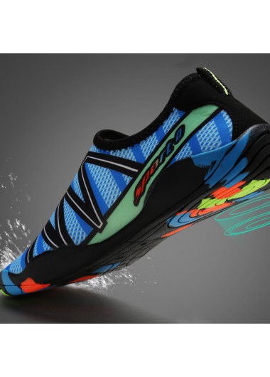 Light Blue shoes,Other shoes,Light Blue Contrast Anti Slippery Water Shoes