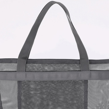 Black accessories,Plain Color accessories,Mesh Black Zip Polyester Hand Bag