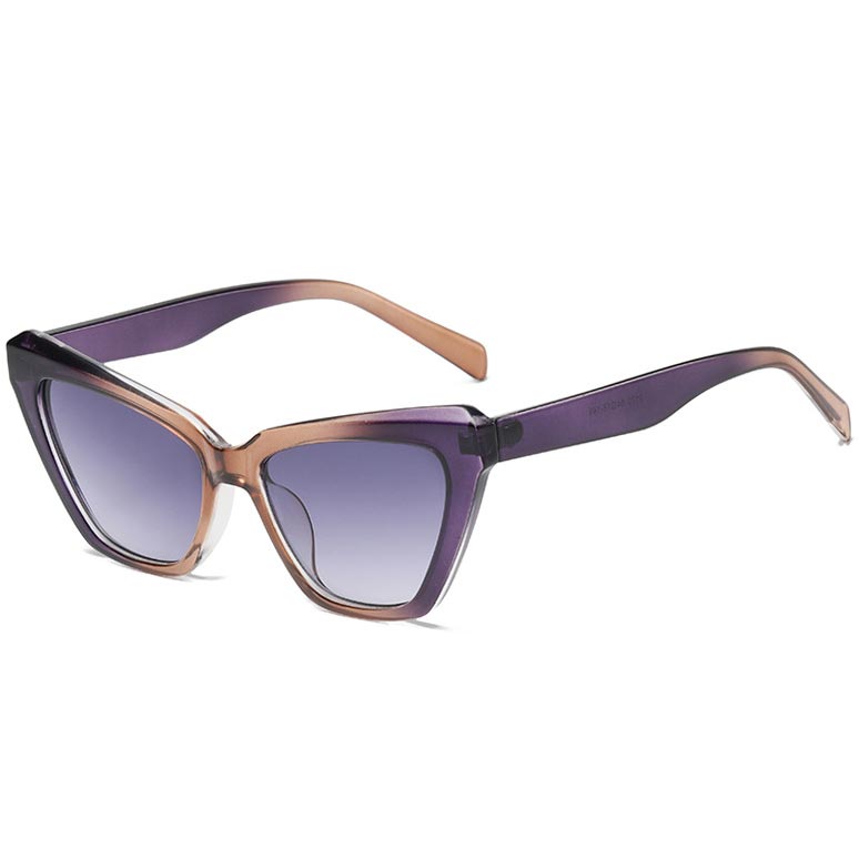 Dusty Purple Ombre Cat Eye Frame Sunglasses