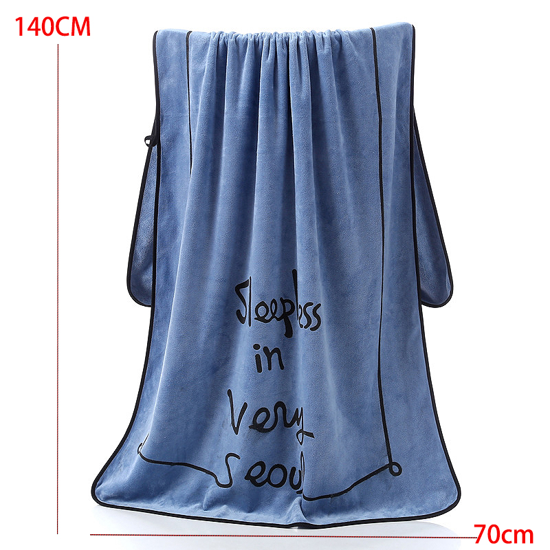 Dusty Blue accessories,Letter accessories,Letter Print Dusty Blue Beach Blanket