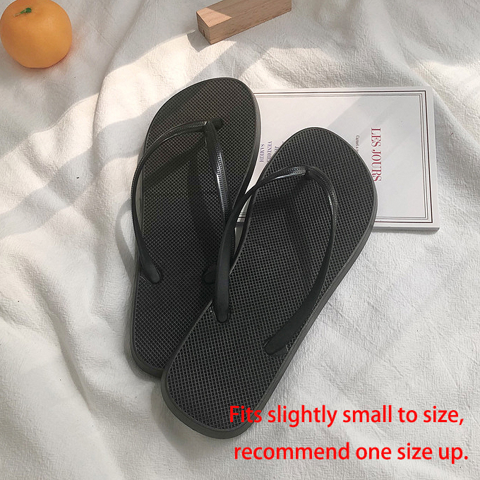 Tongs noires Falt Toe Post