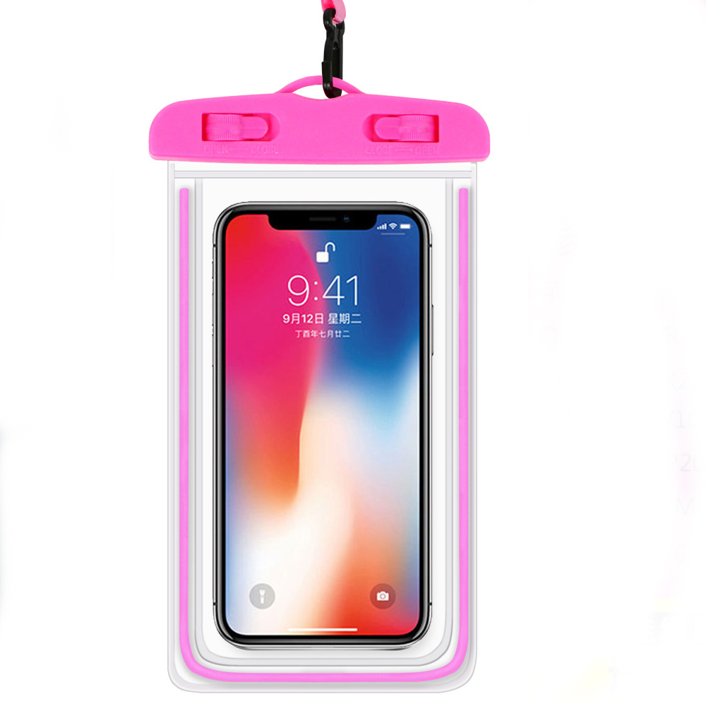 Étui de téléphone en plastique avec détail rose