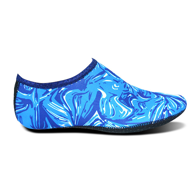 Dazzle Colorful Print Neon Blue Water Shoes