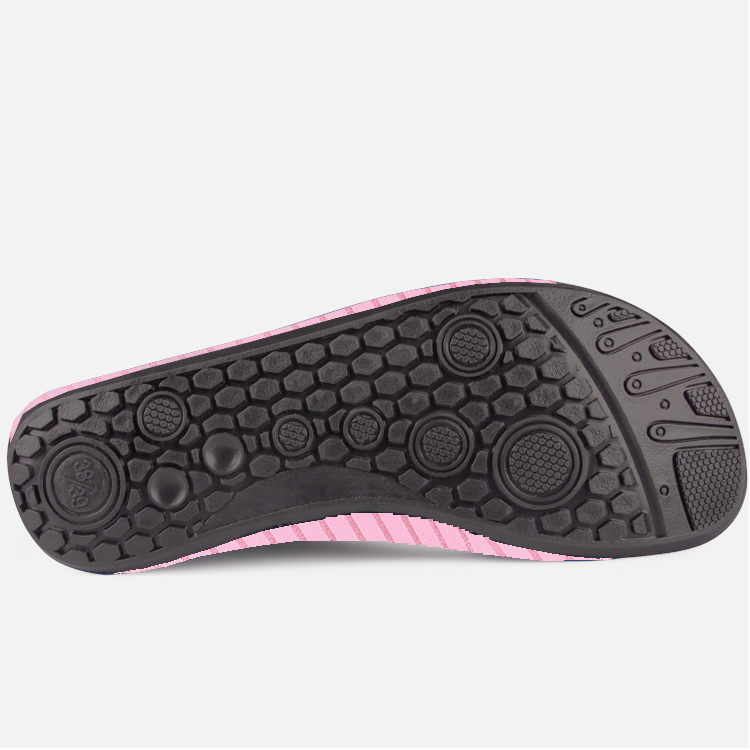 Light Pink accessories,Striped accessories,Striped Light Pink Anti Slippery Water Shoes