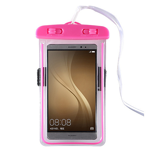 Étui de téléphone en plastique rose vif taille unique