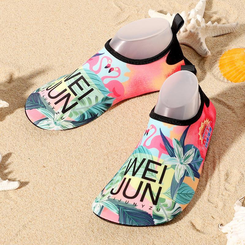 Letter Print Multi Color Anti Slippery Water Shoes