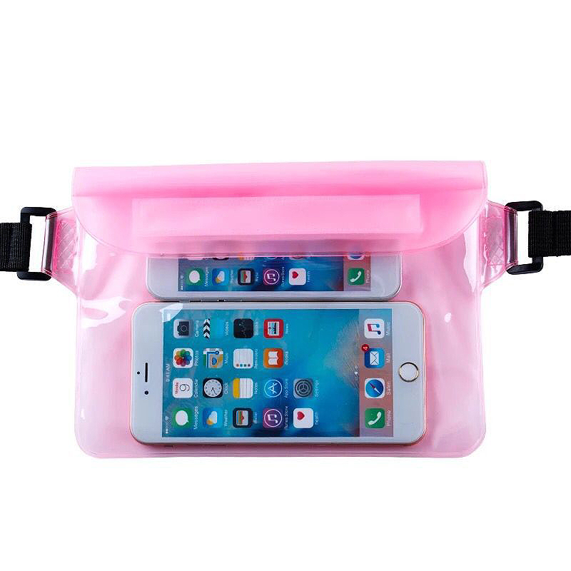 Transparente Handyhülle aus neonpinkfarbenem Kunststoff in Einheitsgröße