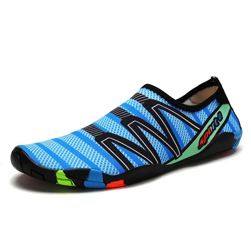 Light Blue Contrast Anti Slippery Water Shoes