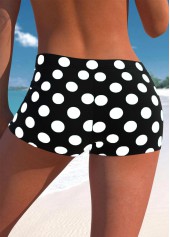 Red swimwear,Dot swimwear,Geometric swimwear,ROTITA Fake 2in1 Red Polka Dot Tankini Top